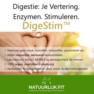 Digestie is je spijsvertering. Enzymen. Stimuleren met DigeStim.