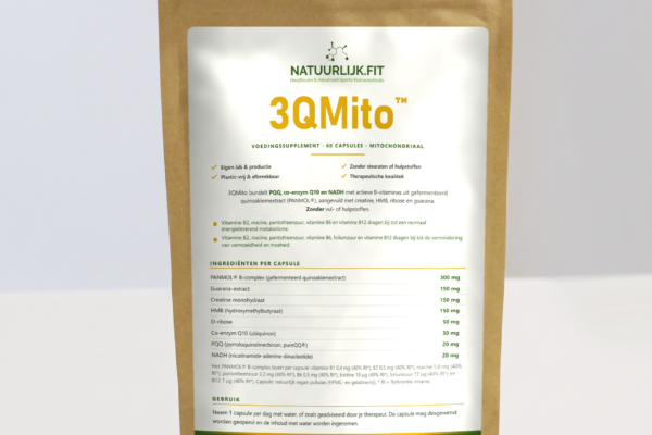 3QMito Mitochondriën Energie Presteren in composteerbare kraft stazak