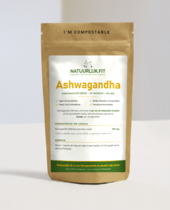 Ashwagandha 500mg | 60 capsules in composteerbare kraft stazak