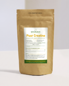 Creatine Puur 500 gram in composteerbare kraft stazak