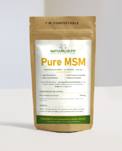 Pure MSM caps 1200mg in composteerbare kraft stazak