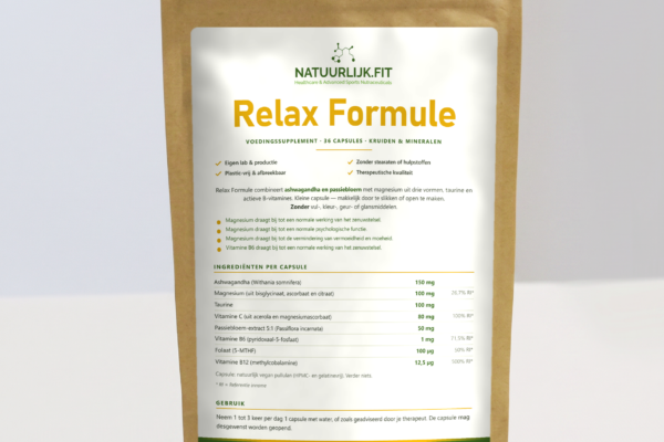 Relax Formule (+20% extra gratis) in composteerbare kraft stazak